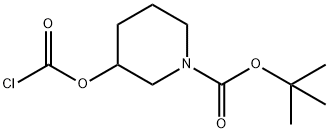 tert-butyl 3-((chlorocarbonyl)oxy)piperidine-1-carboxylate Structural