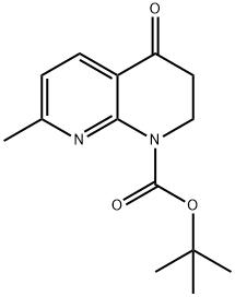TERT-BUTYL 7-METHYL-4-OXO-3,4-DIHYDRO-1,8-NAPHTHYRIDINE-1(2H)-CARBOXYLATE Structural