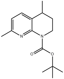 tert-Butyl 4,7-dimethyl-3,4-dihydro-1,8-naphthyridine-1(2H)-carboxylate Structural