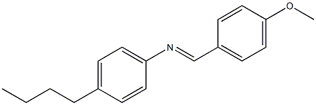N-(4-Methoxybenzylidene)-4-butylaniline Structural