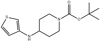 tert-butyl 4-(thiophen-3-ylamino)piperidine-1-carboxylate Structural