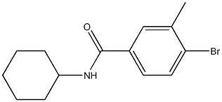 N-Cyclohexyl-4-broMo-3-MethylbenzaMide Structural