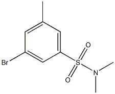 N,N-Dimethyl 3-bromo-5-methylbenzenesulfonamide Structural