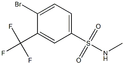 N-Methyl 4-bromo-3-trifluoromethylbenzenesulfonamide Structural