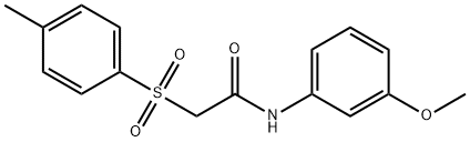 N-(3-methoxyphenyl)-2-[(4-methylphenyl)sulfonyl]acetamide Structural