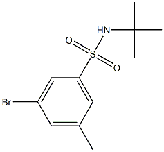 t-Butyl 3-Bromo-5-methylbenzenesulfonamide Structural