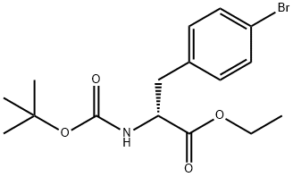 Boc-4-bromo-D-phenylalanine ethyl ester Structural
