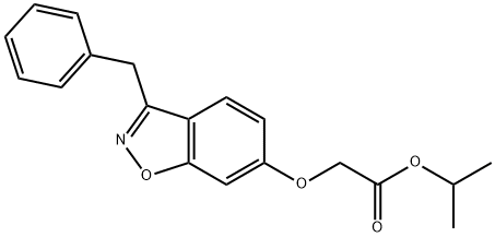 isopropyl 2-((3-benzylbenzo[d]isoxazol-6-yl)oxy)acetate Structural