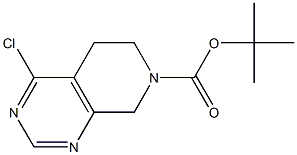 tert-Butyl 4-chloro-5,6-dihydropyrido[3,4-d]pyrimidine-7(8h)-carboxylate Structural