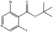tert-butyl 3-bromo-5-fluoroisonicotinate Structural