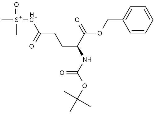 Sulfoxonium, [(5S)-5-[[(1,1-dimethylethoxy)carbonyl]amino]-2,6-dioxo-6-(phenylmethoxy)hexyl]dimethyl-, inner salt Structural