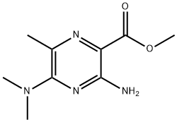 methyl 3-amino-5-(dimethylamino)-6-methylpyrazine-2-carboxylate Structural