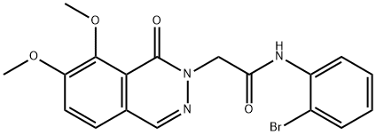 N-(2-bromophenyl)-2-(7,8-dimethoxy-1-oxophthalazin-2(1H)-yl)acetamide Structural