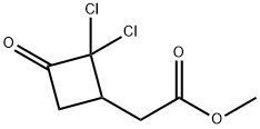 methyl 2-(2,2-dichloro-3-oxocyclobutyl)acetate Structural