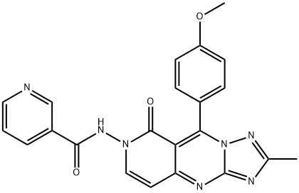 N-(9-(4-methoxyphenyl)-2-methyl-8-oxopyrido[4,3-d][1,2,4]triazolo[1,5-a]pyrimidin-7(8H)-yl)nicotinamide Structural