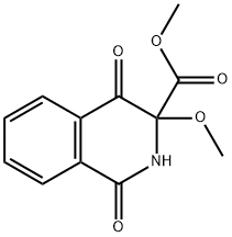 methyl 3-methoxy-1,4-dioxo-1,2,3,4-tetrahydroisoquinoline-3-carboxylate Structural