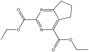 diethyl 6,7-dihydro-5H-cyclopenta[d]pyrimidine-2,4-dicarboxylate Structural