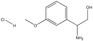 2-Amino-2-(3-methoxy-phenyl)-ethanol hydrochloride Structural