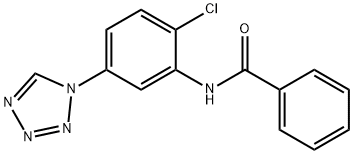 N-[2-chloro-5-(1H-tetrazol-1-yl)phenyl]benzamide Structural
