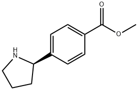 METHYL 4-((2R)PYRROLIDIN-2-YL)BENZOATE Structural