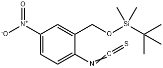 tert-butyl((2-isothiocyanato-5-nitrobenzyl)oxy)dimethylsilane Structural