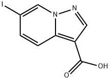 6-Iodo-pyrazolo[1,5-a]pyridine-3-carboxylic acid Structural