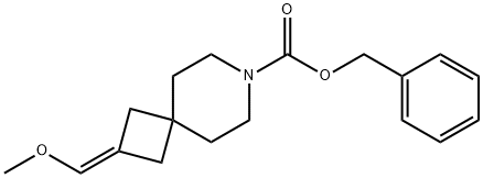 benzyl 2-(methoxymethylene)-7-azaspiro[3.5]nonane-7-carboxylate Structural
