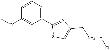C-[2-(3-Methoxy-phenyl)-thiazol-4-yl]-methylamine hydrochloride Structural