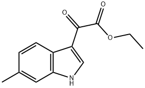 Ethyl 2-(6-Methyl-3-indolyl)-2-oxoacetate Structural