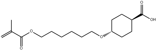 trans-4-((6-(methacryloyloxy)hexyl)oxy)cyclohexanecarboxylic acid Structural