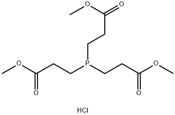 Trimethyl 3,3',3''-phosphinetriyltripropanoate hydrochloride Structural