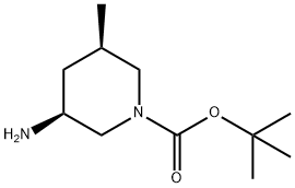 tert-butyl (3S,5R)-3-amino-5-methylpiperidine-1-carboxylate Structural