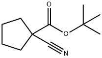 tert-butyl 1-cyanocyclopentanecarboxylate Structural