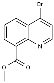 methyl 4-bromoquinoline-8-carboxylate Structural