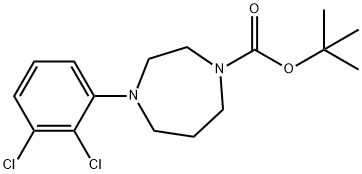tert-butyl 4-(2,3-dichlorophenyl)-1,4-diazepane-1-carboxylate Structural