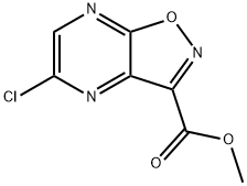 METHYL 5-CHLOROISOXAZOLO[4,5-B]PYRAZINE-3-CARBOXYLATE Structural