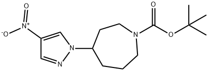 tert-butyl 4-(4-nitro-1H-pyrazol-1-yl)azepane-1-carboxylate Structural