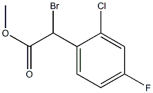 methyl 2-bromo-2-(2-chloro-4-fluorophenyl)acetate Structural