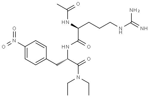L-Phenylalaninamide, N2-acetyl-L-arginyl-N,N-diethyl-4-nitro- Structural