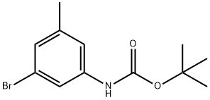 tert-butyl 3-bromo-5-methylphenylcarbamate Structural