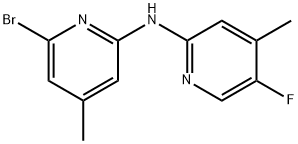 N-(6-bromo-4-methylpyridin-2-yl)-5-fluoro-4-methylpyridin-2-amine Structural