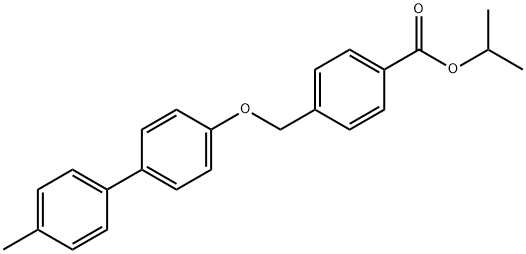 isopropyl 4-(((4'-methyl-[1,1'-biphenyl]-4-yl)oxy)methyl)benzoate Structural