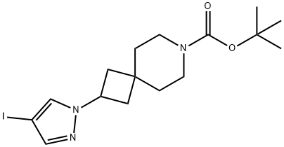 tert-butyl 2-(4-iodo-1H-pyrazol-1-yl)-7-azaspiro[3.5]nonane-7-carboxylate Structural