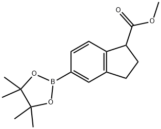 methyl 5-(4,4,5,5-tetramethyl-1,3,2-dioxaborolan-2-yl)-2,3-dihydro-1H-indene-1-carboxylate