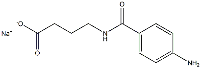 sodium 4-(4-aminobenzamido)butanoate Structural
