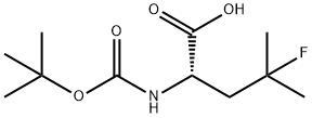 Leucine, N-[(1,1-dimethylethoxy)carbonyl]-4-fluoro- Structural