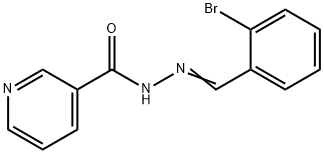 N'-[(E)-(2-bromophenyl)methylidene]pyridine-3-carbohydrazide Structural