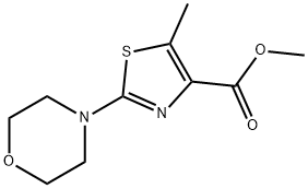 methyl 5-methyl-2-morpholinothiazole-4-carboxylate Structural