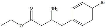 ethyl 3-amino-4-(4-bromophenyl)butanoate Structural