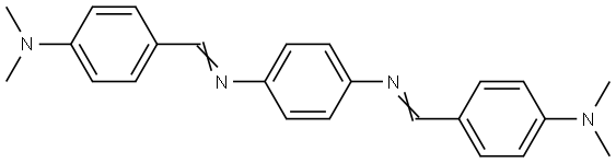 N,N'-BIS-(4-DIMETHYLAMINOBENZYLIDENE)-1,4-PHENYLENEDIAMINE Structural